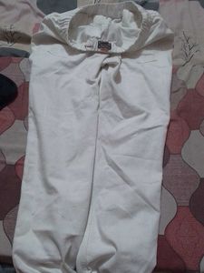 Distressed White Jeans