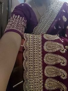 Elegant Embroidered Saree