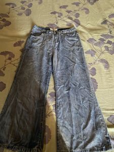Wide Leg Denim Pants