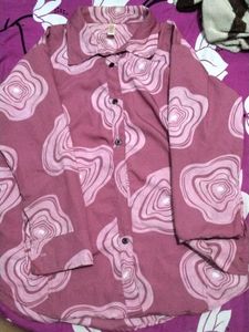 Patterned Button-Down Shirt