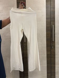 White Bootcut Pants