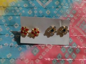 Set Of 3 Cute Stud Earrings 💞