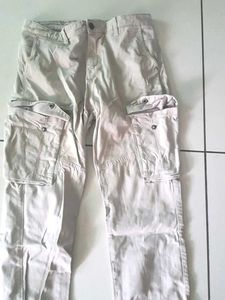 Beige Cargo Pants