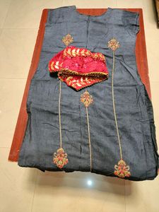 Mast Grey Kurti Duppata