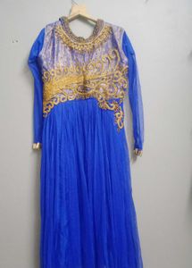 Elegant Blue Ethnic Gown