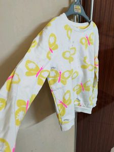 Butterfly Marks And Spencer Sweatshirt For Girls