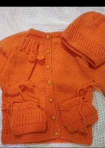 🧡✨Handmade Knit Baby Set