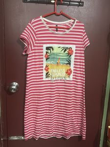 Striped Summer T-Shirt Dress