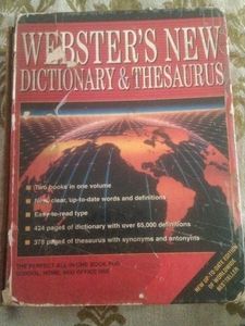 Websters New Dictionary And Thesaurus