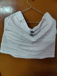 White Mini Skirt partywear brand new unused
