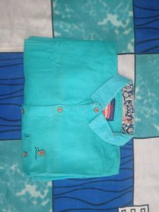 Good Condition Cloth For Boys Green Colour