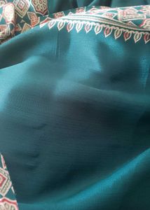 Semi Modal Saree With Blouse Metterial