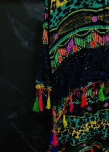Funky Colorful Tassel Cardigan