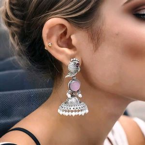 Peacock Jhumka Earrings