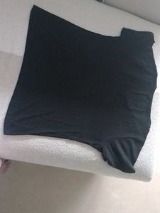 V Shaped black T Shirt