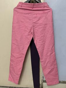 H&amp;M Branded Pink Straight Leg Pants