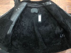 Heliot Emil Black Shearling Leather Jacket