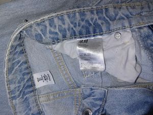 SALE❤️‍🔥-H&amp;M ripped wide leg jeans💗