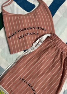 Cute Striped Lounge Set