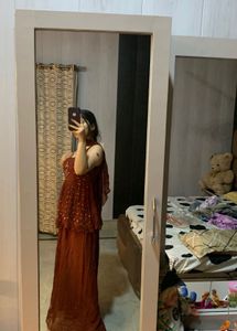 Partywear Kurti Sharara Set🎀🐬❤️