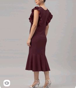 Maroon Strechable dress