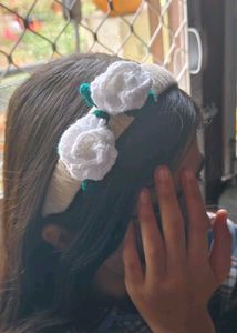 Crochet Flower Hairband 🌸