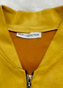Stylish Mustard Bomber Jacket