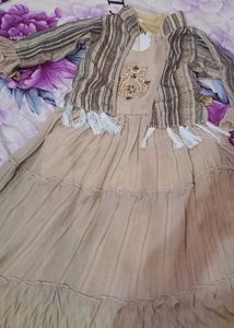 Girls' Fashionable Dress with Jacket