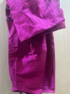 Rani Pink Dress With Patch Work Duppatta