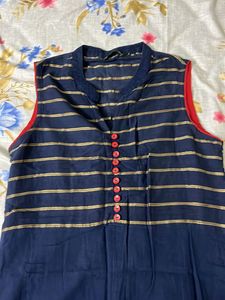Blue A-line Kurta