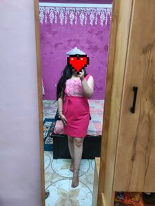 Rose Pink Bodycon Dress 👗
