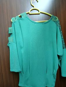 Sisley Green Embellished Top