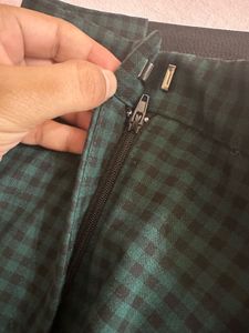 New! ZARA Green Gangnam Style Check Pants
