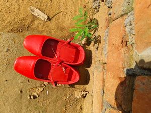 Red Ballerina Flats