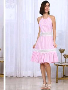 Striped Halter Dress