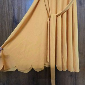 Price Drop!!Mustard A-line fit and flare dr