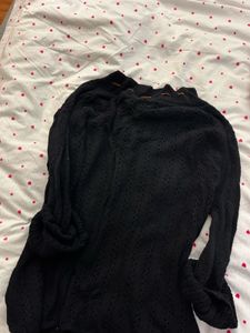 Stylish Black Knit Sweater