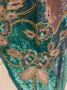 Elegant Teal Saree
