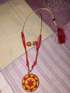 Assamese neckpiece and earing set