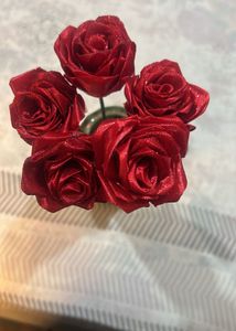 Satin Eternal Rose Handmade