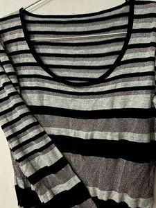 Striped Knit Mini Dress