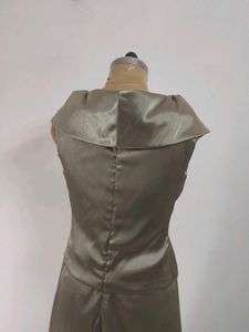 Vintage Satin Evening Gown
