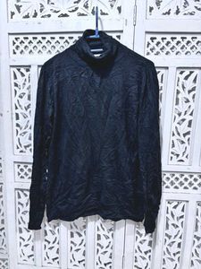 🎀Black Turtleneck Long Sleeve Top B