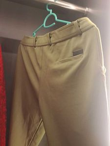 Casual olive green pant