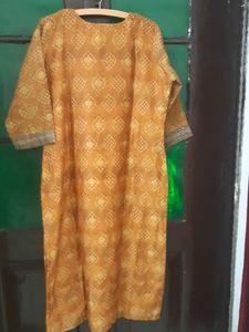 Two Kurtas Biba Red Fashor Musturd