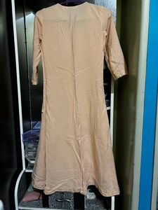 Avaasa Peach Colour Anarkali Kurta Size XS