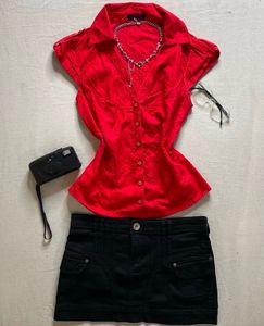 Lace Fitted Office Siren Shirt