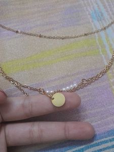 Gold Layered Pearl Pendant Necklace