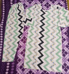 Chunno wala multiple colours kurti & plazzo set