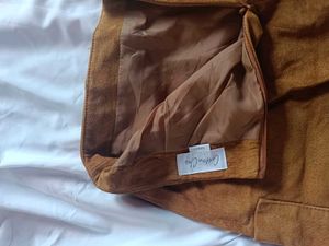 Velvet Leather Skirt